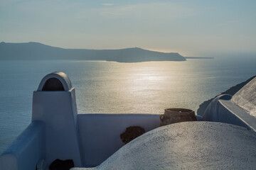 Fototapeta na wymiar views of the village of Oia in Santorini