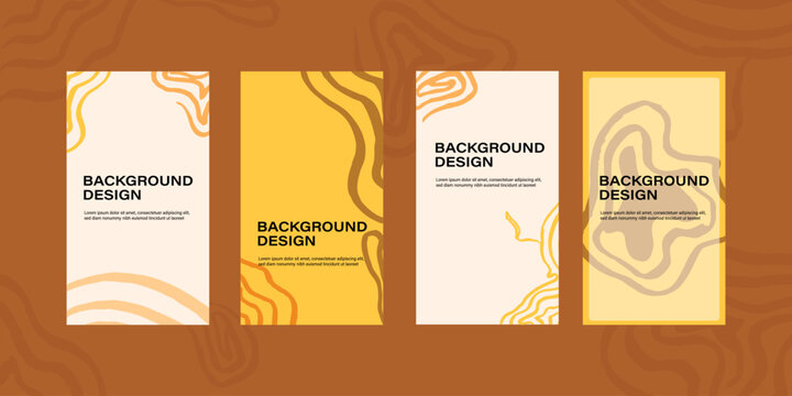 Social media story design templates.Medical Social Media Post Template.Vector background for publishing stories on social networks.Easy design stories, banners, publications.Autumn warm color scheme