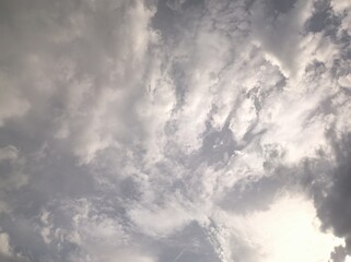 Clouds that look like cotton candy in the morning