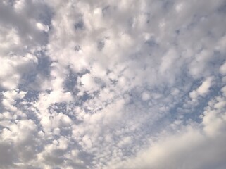 Altocumulus and Stratocumulus clouding the sky