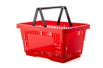 Shopping basket isolated on white background