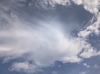 Stratocumulus in the blue sky
