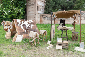 stone workshop in a camp from the time of the ancient roman empire