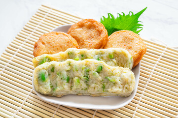 枝豆天と丸天