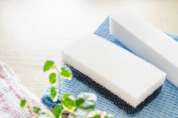 キッチン用品のスポンジ
