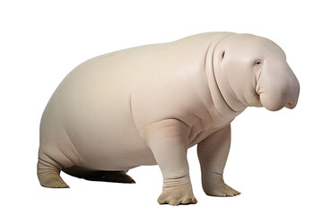 Naklejka premium Dugong. Transparent background. generative AI