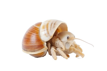 Hermit craack. Transparent background. generative AI