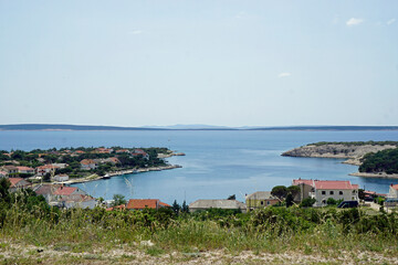 coastal landscape in dalmatia in croatia