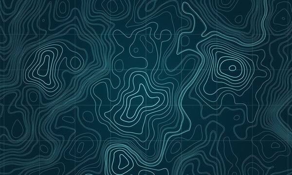 Topographic map. Geographic contour map background. Vector illustration.
