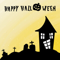 halloween background with pumpkin