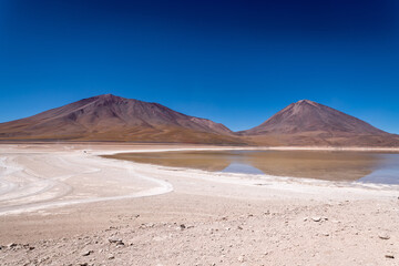 Desert landscape of the bolivian altiplano