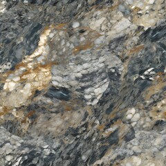 A seamless pattern featuring granite texture, showcasing the unique textures and intricate details of this natural stone in different colors. Generative AI