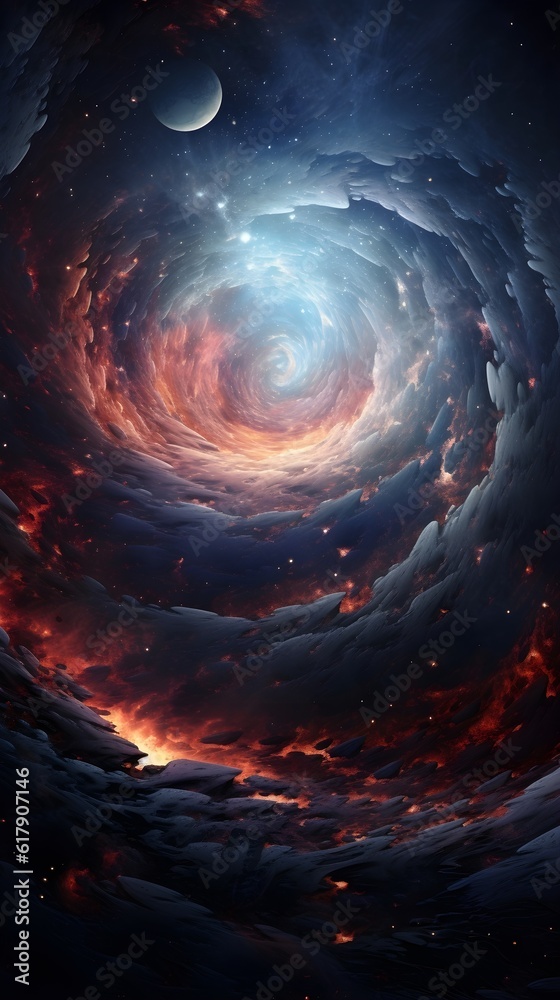 Poster planet with space