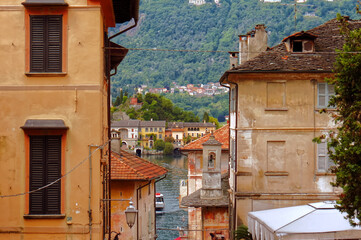 Orta san Giulio on Lake Orta.