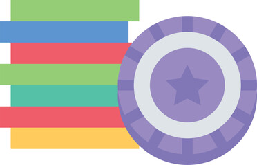 design vector image icons casino chips