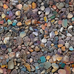 Colourful Stones and Pebble Background