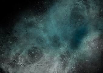 blue nebula background illustration on black background