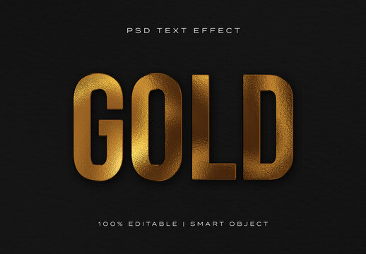 Gold Text Effect