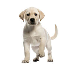 golden retriever puppy isolated on transparent background