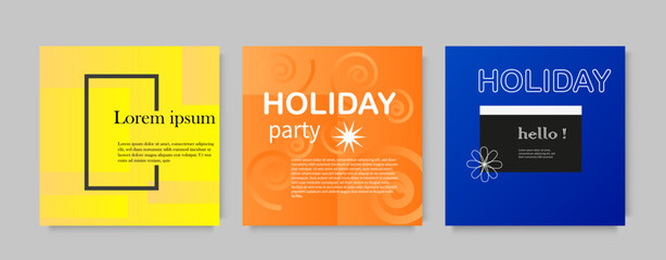 holiday party card template