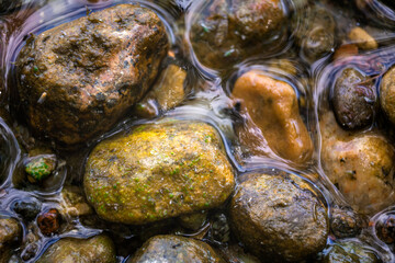 Water dance between stones - Lake Gowidlińskie, Kaszuby, Poland