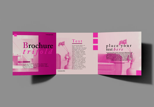 Square Trifold Brochure Layout