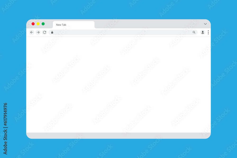 Wall mural browser window mockup. web window screen. internet empty page. search mockup for browser. vector