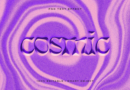 Cosmic Text Effect