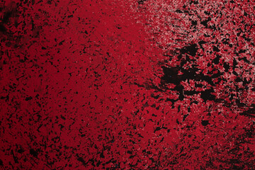 red paint on black