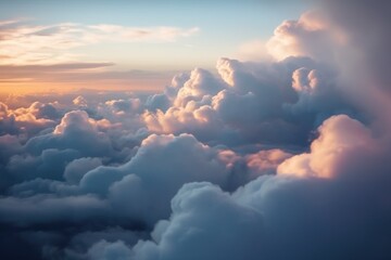aerial clouds from space, aerial clouds from space. AI Generated