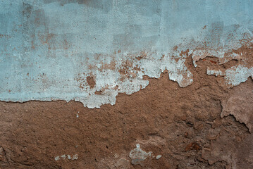 Light blue painted wall