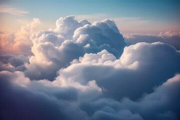 aerial clouds from space, aerial clouds from space. AI Generated