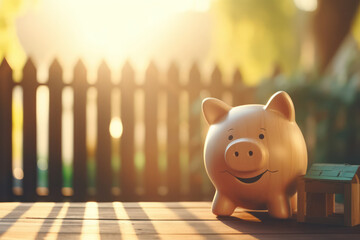 A depiction of a piggy bank filled with coins, symbolizing saving and financial planning as an essential aspect of managing one's salary