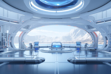space interior mock up, in the style of uhd image, magewave, global imagery. Generative AI
