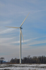 Wind Turbines On The Niagara Escarpment In Ledgeview, Wisconsin