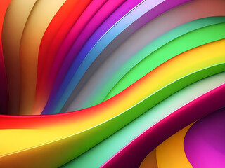 Vibrant Abstract Rainbow Art- Expressive Colors that Ignite Imagination