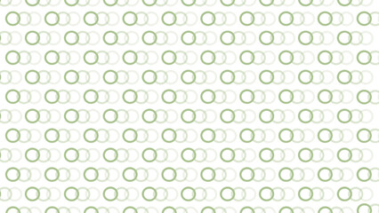 White seamless pattern with green circles