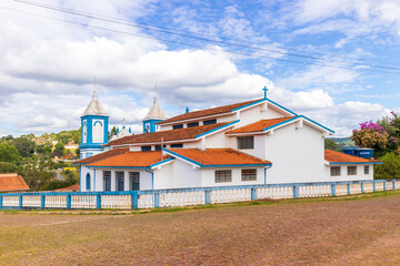 Fototapeta na wymiar Rear view of the Mother Church of Santo Antônio do Leite