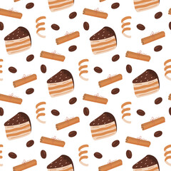 seamless pattern with sweets