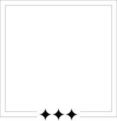 Obraz premium Linear Boho Aesthetic Square Frame