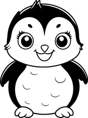 Obraz premium Cute Penguin Cartoon