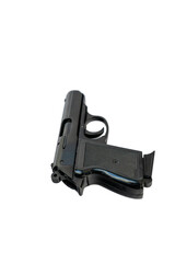 Pistol on white background