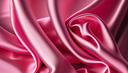 Pink satin fabric texture background