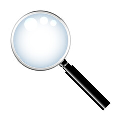 Magnifying glass with a handle 