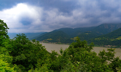 River and mountains