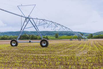 Self-driving Centre Pivot automated irrigation system - Agriculture in France