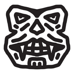 Indonesian traditional culture barong mask