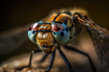 Macro Shot of a Dragonfly