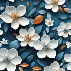 Flowers seamless tile able texture