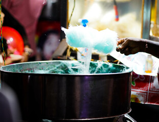 Green Cotton Candy Machine: Sweet Delights in Action